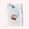 Load image into Gallery viewer, Cherry Bow Embroidered Sweatshirt
