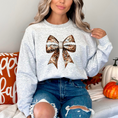 Load image into Gallery viewer, Football Disco Bow Printed Sweatshirt
