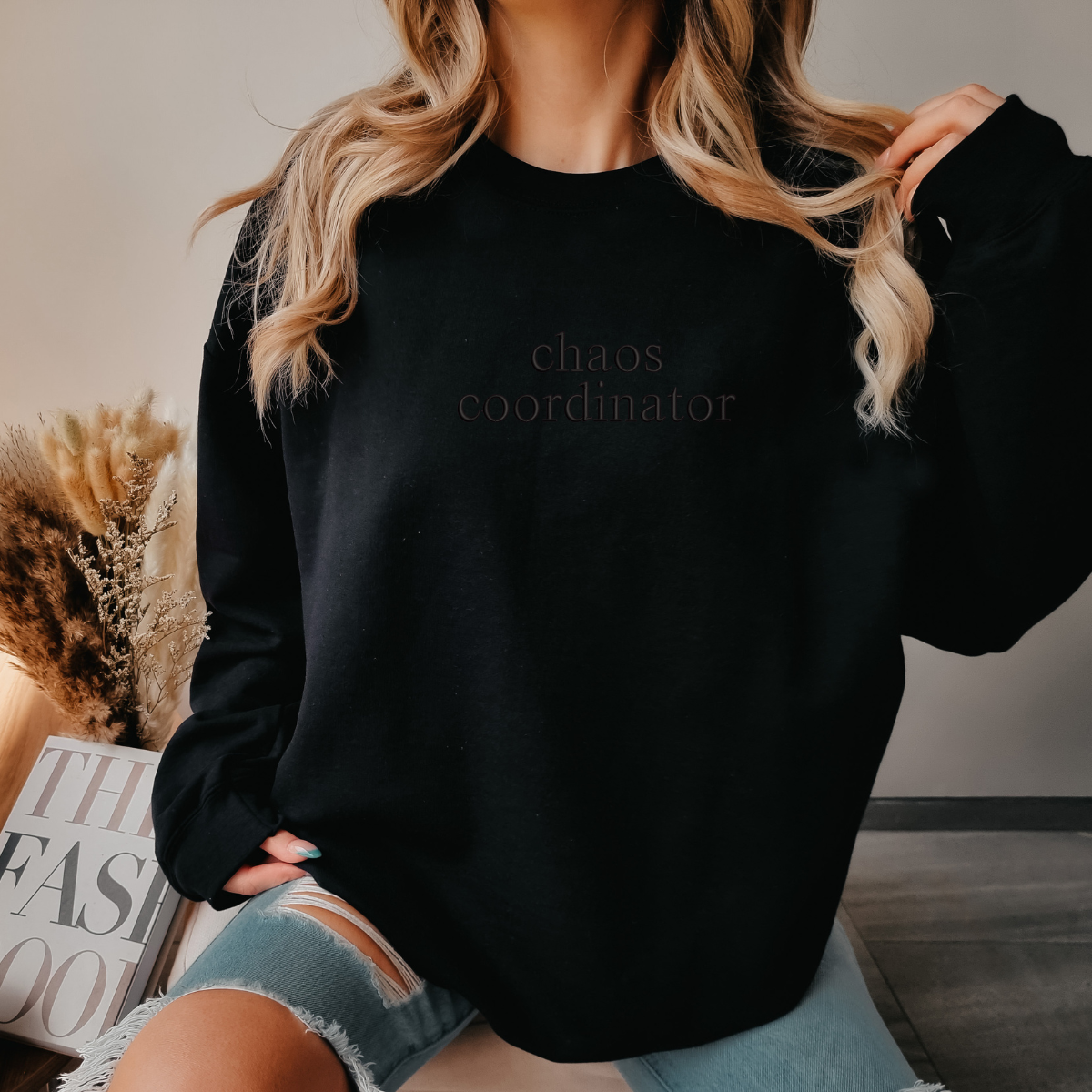 Chaos Coordinator Embroidered Sweatshirt