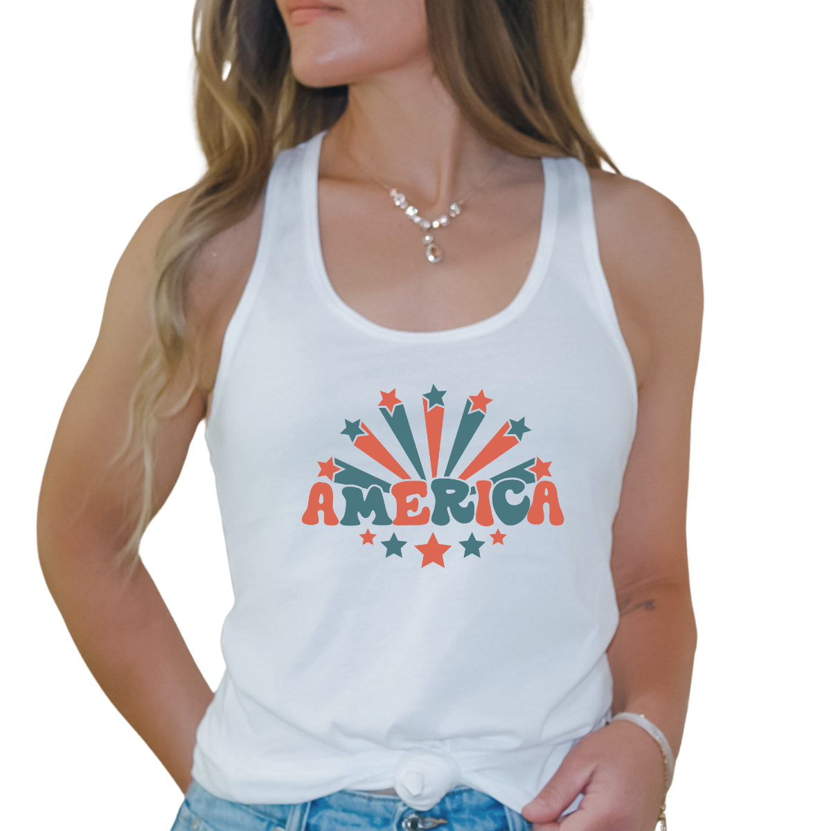 America 🌟 Patriotic Print Apparel