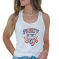Load image into Gallery viewer, Party in the USA Printed Fabric Apparel for All-American Vibes
