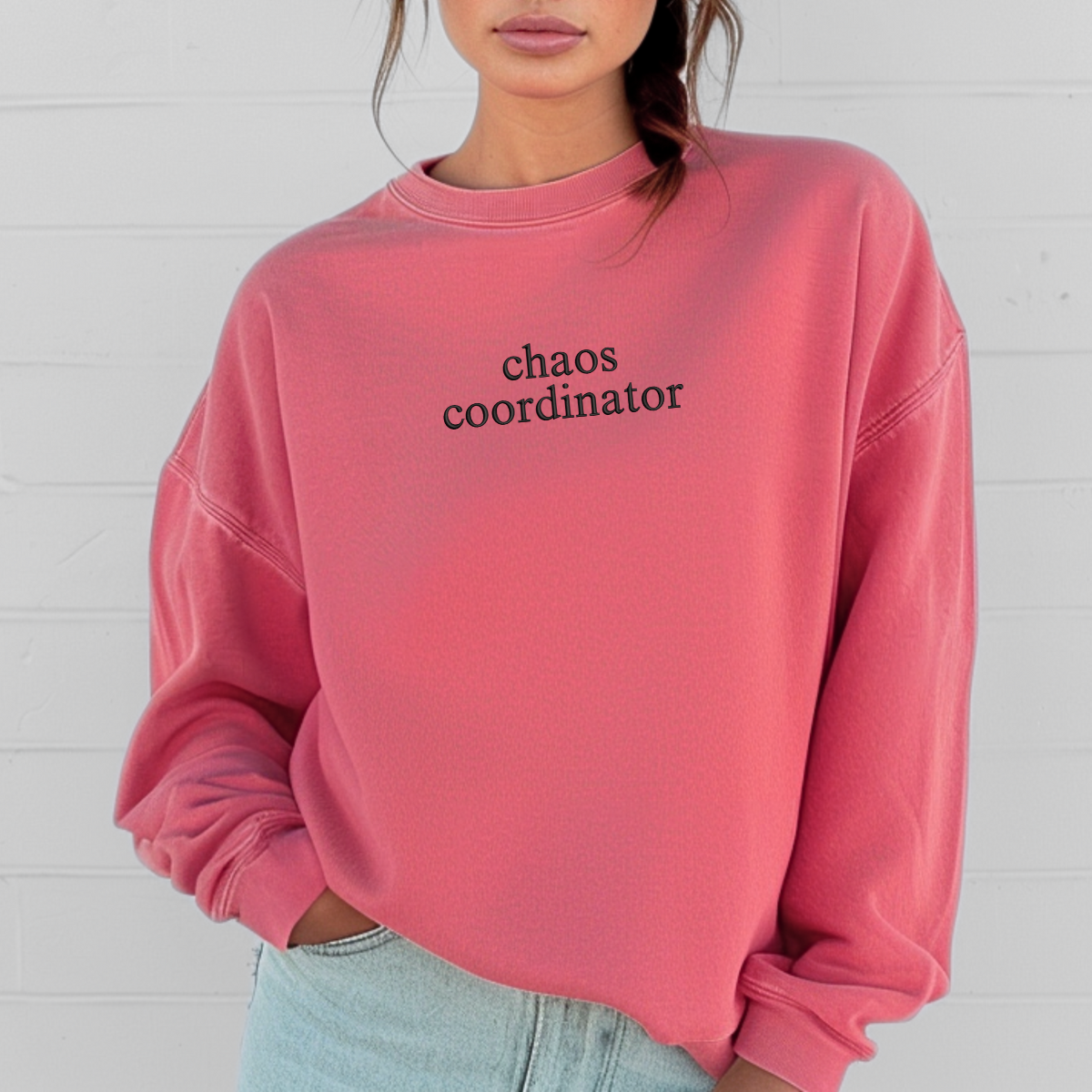 Chaos Coordinator Embroidered Comfort Colors T-Shirt