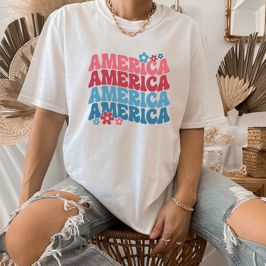 America - 4th of July Tops and Sweatshirts