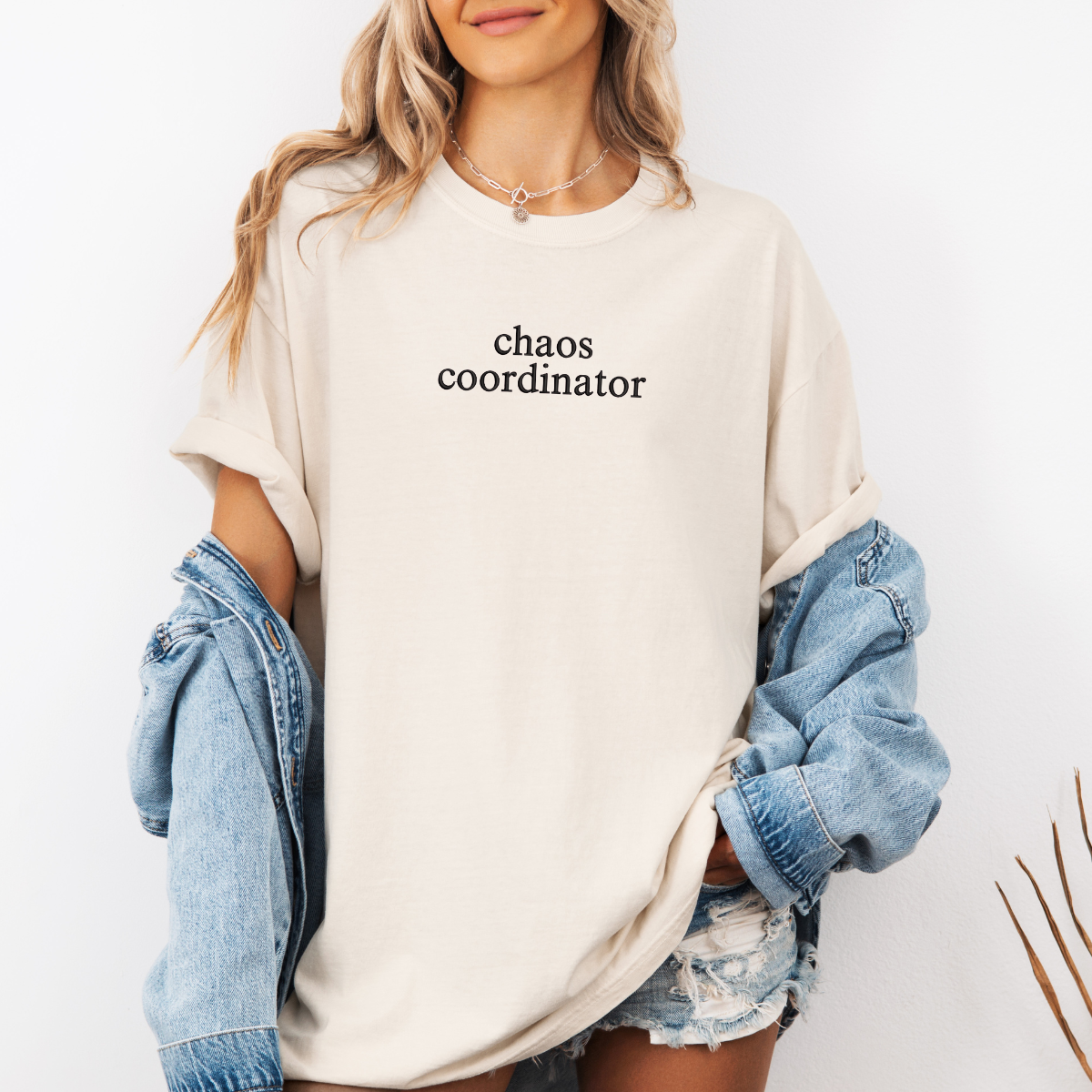 Chaos Coordinator Embroidered Comfort Colors T-Shirt