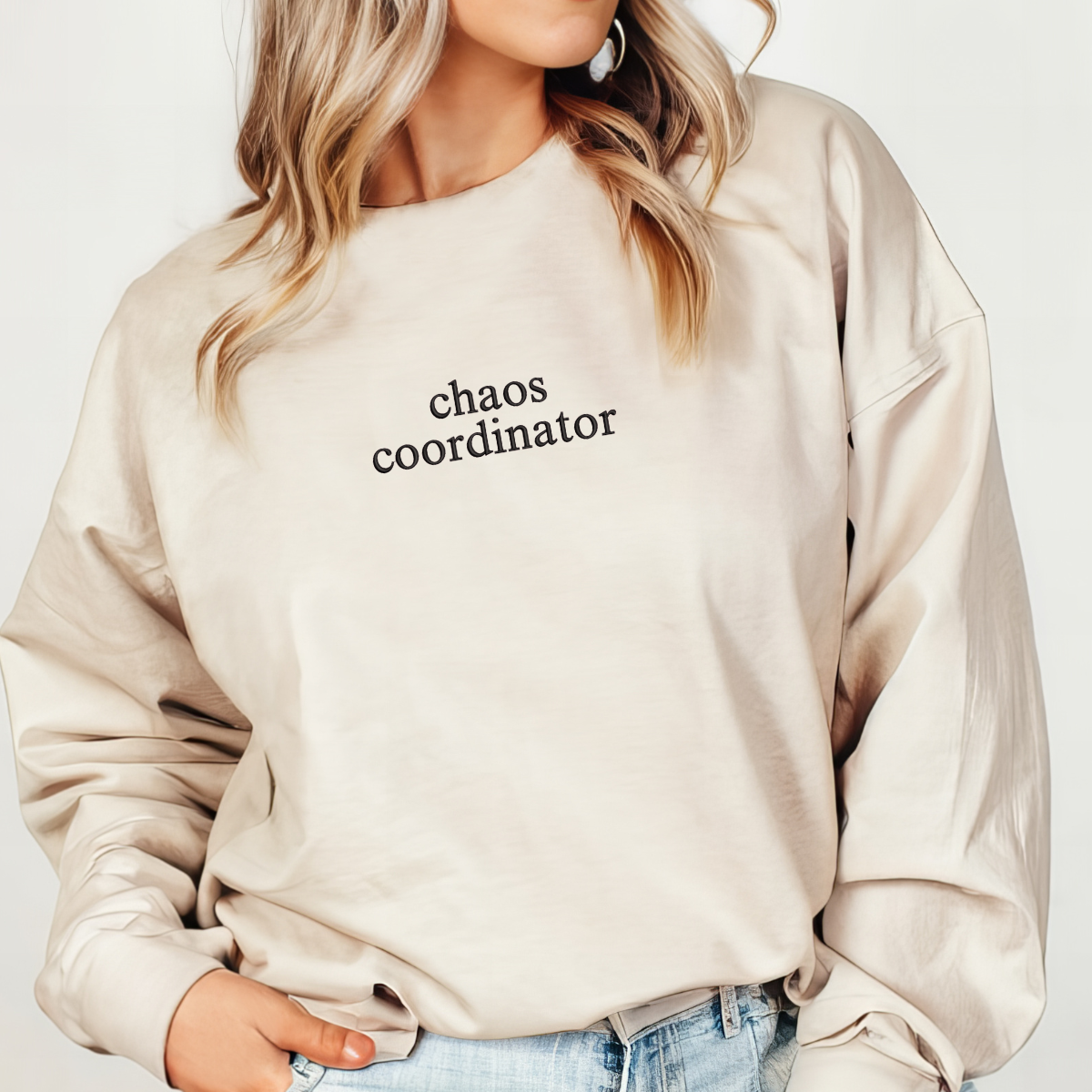 Chaos Coordinator Embroidered Sweatshirt